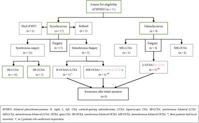 Simultaneous bilateral laparoscopic cortical-sparing adrenalectomy for bilateral pheochromocytomas in multiple endocrine neoplasia type 2